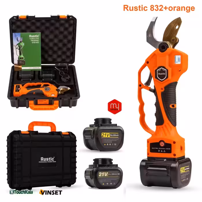 قیچی شارژی روستیک کره مدل  R 832 پلاس تیغه تیتانیوم