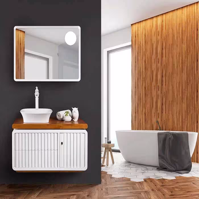 کابینت و روشویی طرح آرت دکو مدل پاسیفیک PACIFIC ابعاد 48 * 88 سانتیمتر