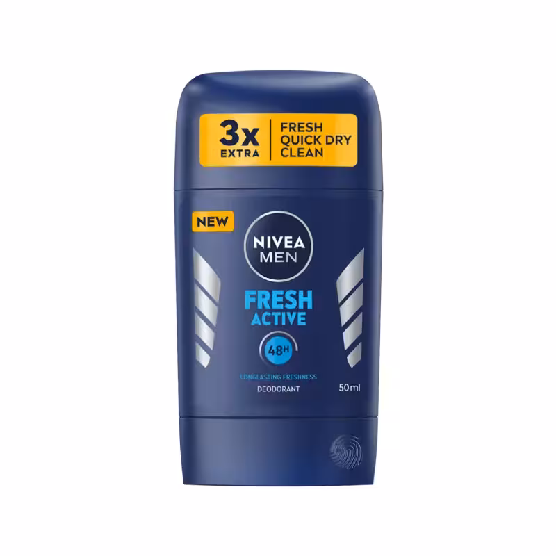 مام استیک ضد تعریق مردانه نیوآ nivea مدل فرش اکتیو آبی حجم 50 میل