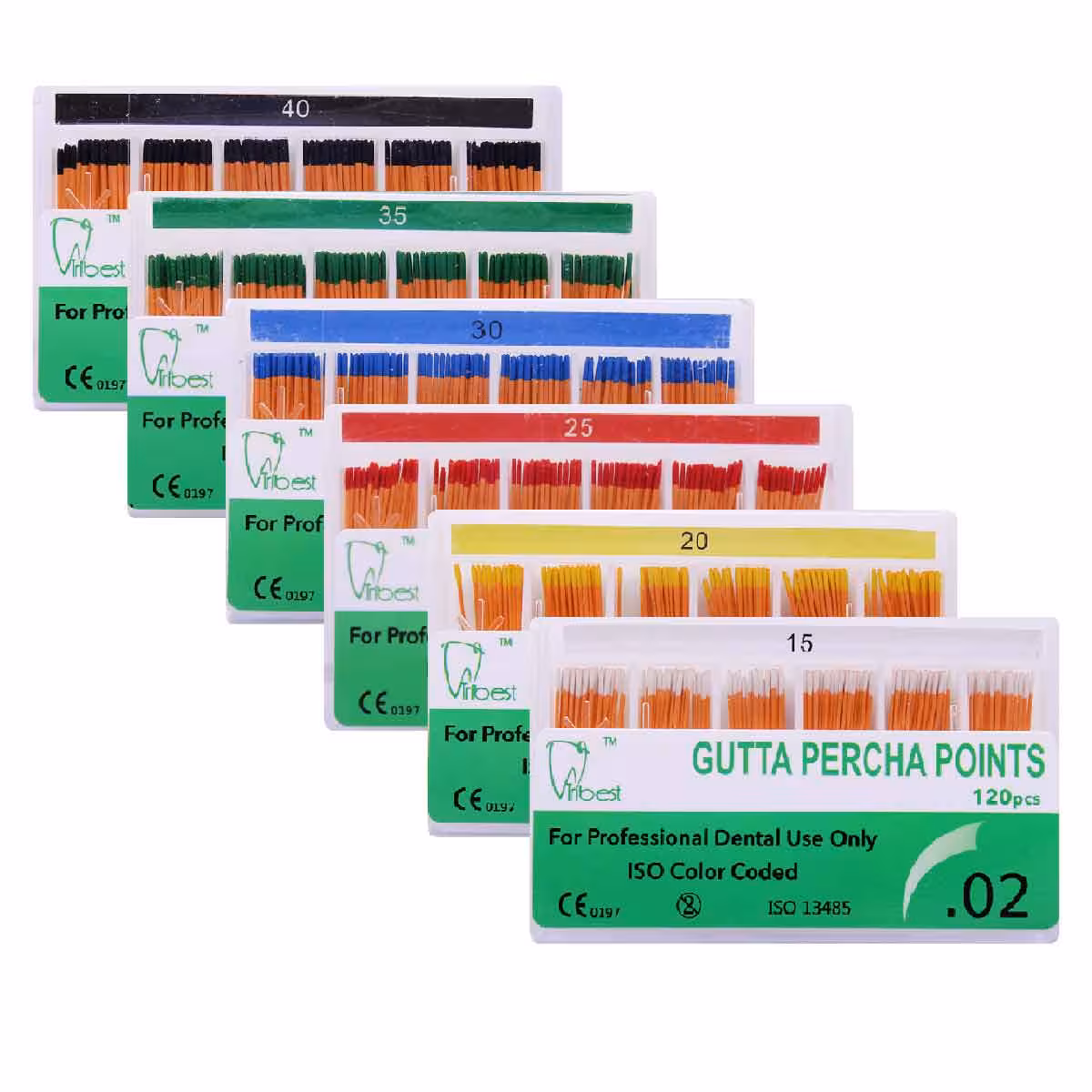 گوتا پرکا تری بست 2 درصد | Gutta percha Points Tribest