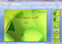 پاورپوینت آموزشی کاشت، داشت و برداشت پنبه