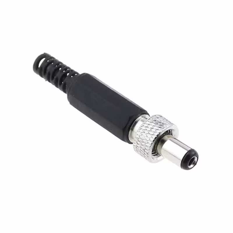 فیش آداپتور نری سرکابلی 5.5mm با قفل فلزی