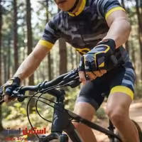 دستکش دوچرخه سواری نیمه انگشتی مدل چریکی کد 2064