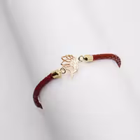 دستبند بافت پلاک طلا