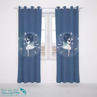 پرده پانچی اتاق کودک طرح رونیکا کد A1736