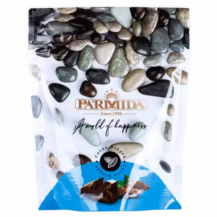دراژه شکلاتی سنگ رودخانه ای پارمیدا – 240 گرم