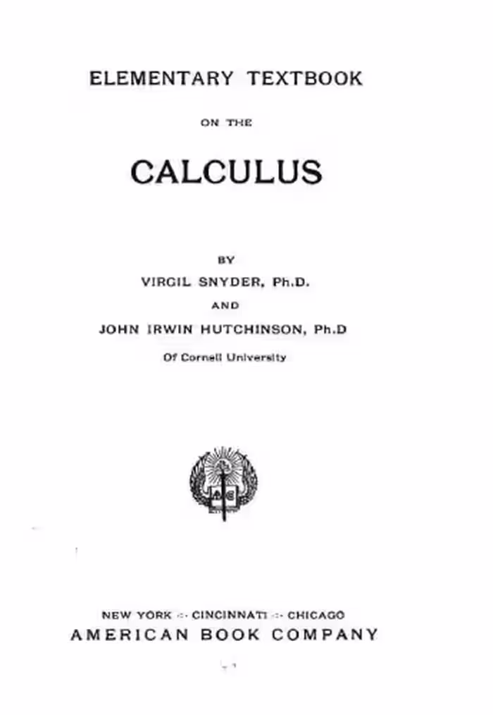 خرید و دانلود نسخه کامل کتاب Elementary textbook on the calculus