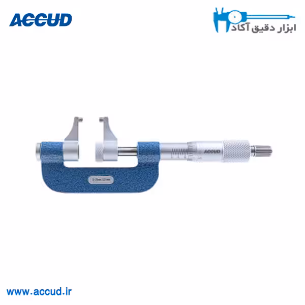میکرومتر خارج سنج نقطه ای 25-0 میلی متر Accud (اکیود اتریش) مدل 378-001-01