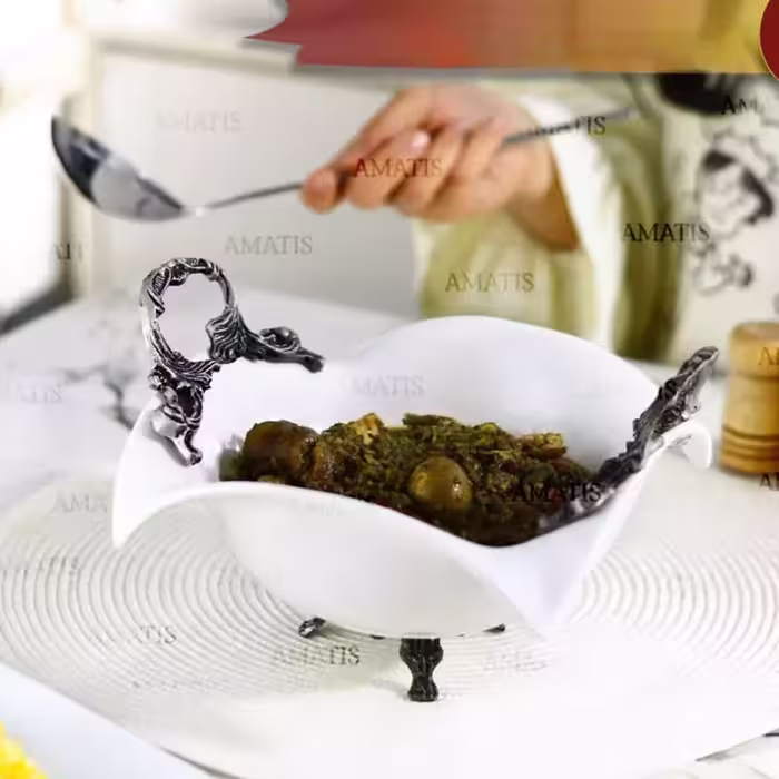 کاسه سرامیک آبشاری بزرگ آماتیس کد 1038