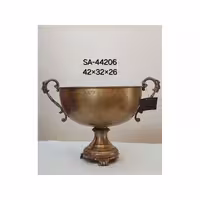 ظرف میوه خوری پایه دار برنجی ساریس مدل 44206