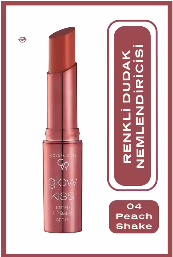 تینت بالم لب glow kiss  گلدن رز شماره 04 peach shake