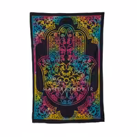 بکدراپ تپستری هندی طرح دست همسا (روتختی یک نفره) کد 338