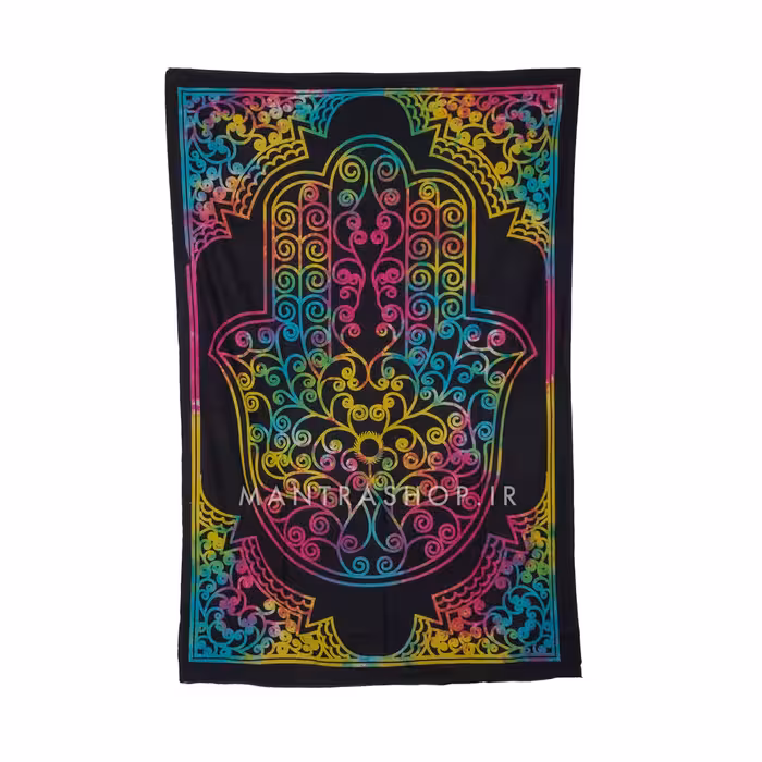 بکدراپ تپستری هندی طرح دست همسا (روتختی یک نفره) کد 338