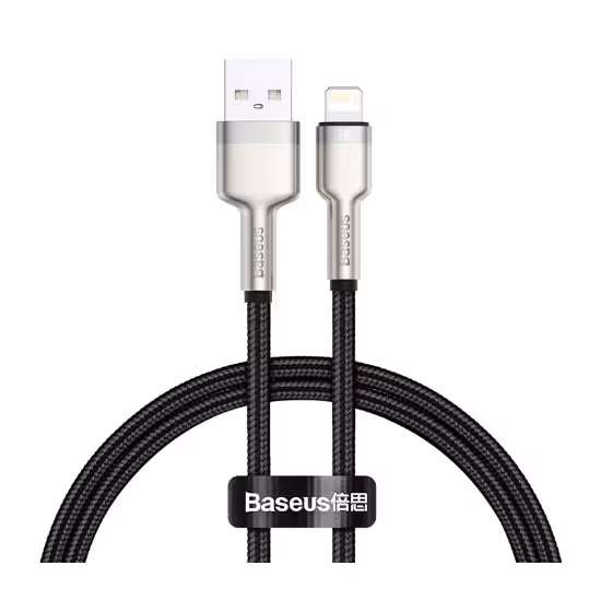کابل 25 سانتیمتری USB به Lightning بیسوس مدل Baseus Cafule Series CALJK