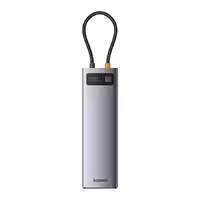 هاب USB-C باسئوس 11 پورت مدل Clarity 4K@60HZ