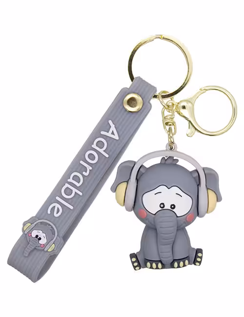 جاکلیدی سیلیکونی فانتزی طرح بچه فیل نازنازی