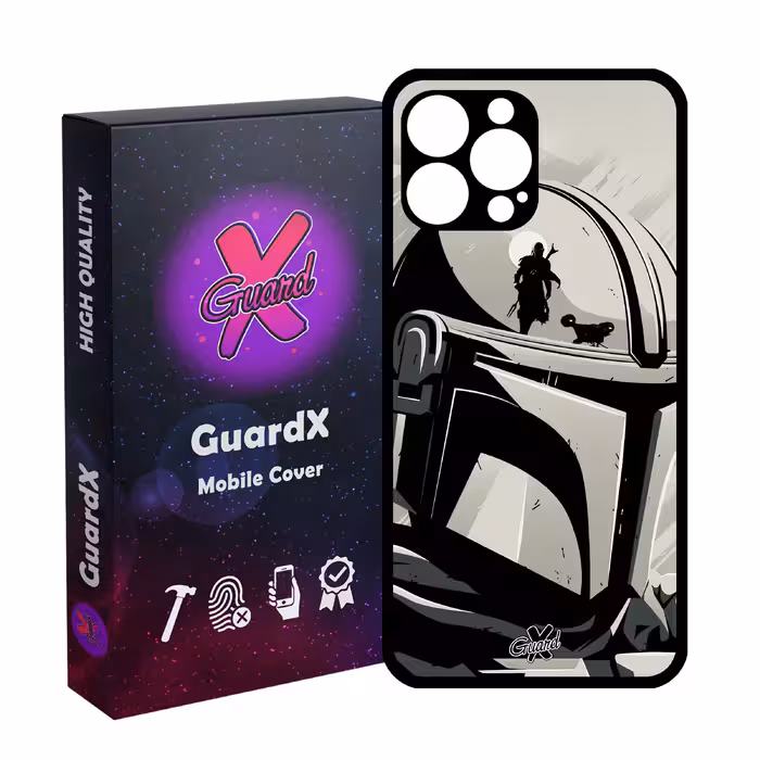 کاور گارد ایکس طرح Mandalorian مدل Glass10502 مناسب برای گوشی موبایل اپل iPhone 12 Pro Max
