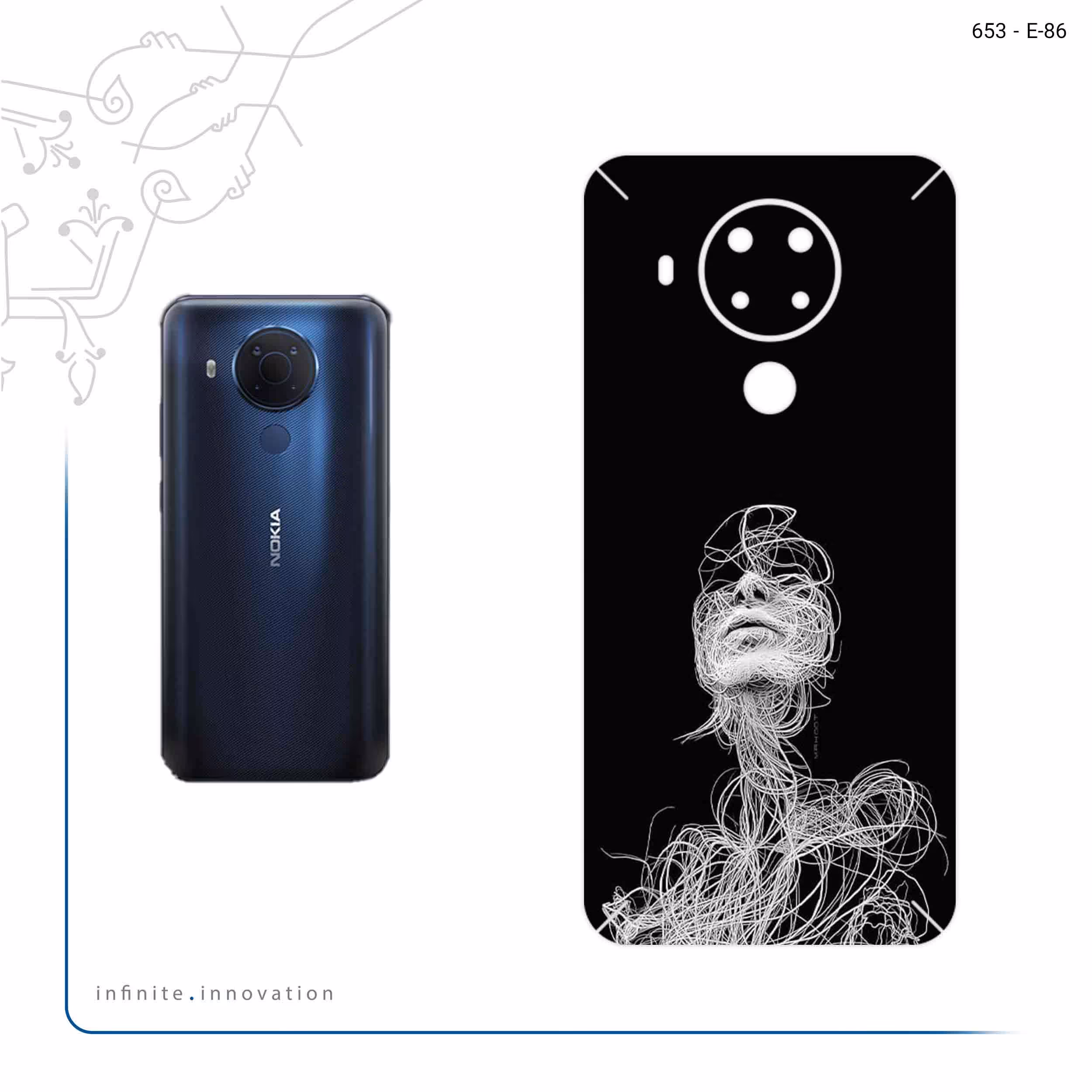 برچسب پوششی ماهوت مدل Strings Digital Art 2 مناسب برای گوشی موبایل نوکیا 5.4