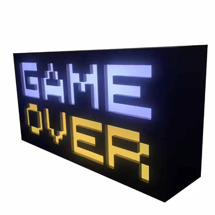 چراغ رومیزی مدل گیم اوور