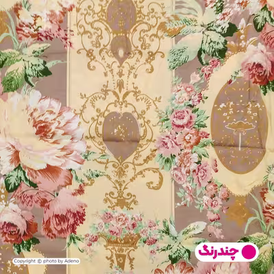 ملحفه آدنو مدل گلپری کد IR102 یک نفره سایز 140x240 سانتی متر