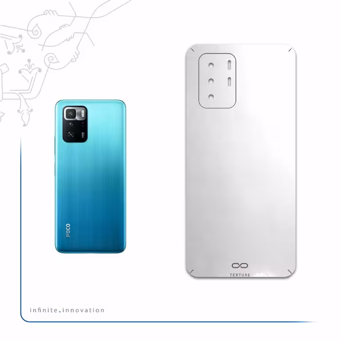 برچسب پوششی ماهوت مدل Metallic-White مناسب برای گوشی موبایل شیائومی Poco X3 GT 5G