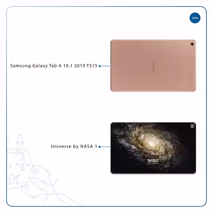 برچسب پوششی ماهوت مدل Universe-by-NASA-1 مناسب برای تبلت سامسونگ Galaxy Tab A 10.1 2019 T515