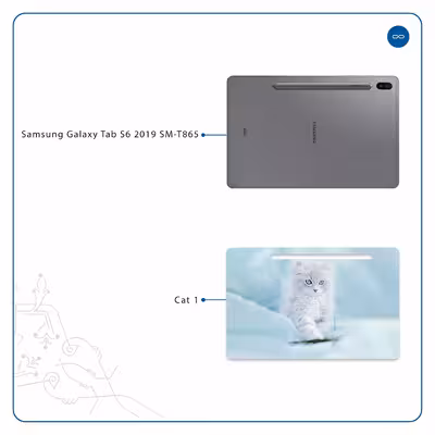برچسب پوششی ماهوت مدل Cat-1 مناسب برای تبلت سامسونگ Galaxy Tab S6 2019 SM-T865
