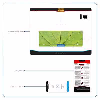 برچسب پوششی ماهوت مدل Leaf-Texture مناسب برای تبلت سامسونگ Galaxy Tab S2 9.7 2015 T810