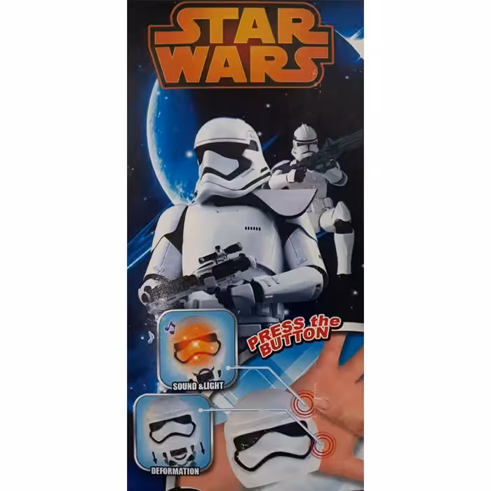 ساعت اسباب بازی دنیای سرگرمی های کمیاب مدل چراغ دار طرح استار وارز کد DSK-A637