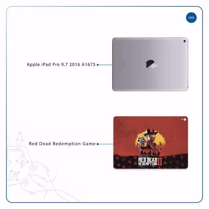 برچسب پوششی ماهوت مدل Red-Dead-Redemption-Game مناسب برای تبلت اپل iPad Pro 9.7 2016 A1675