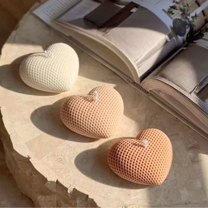 قالب شمع مدل قلب مشبک