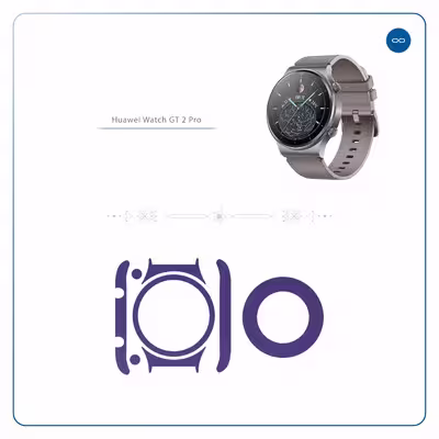 برچسب ماهوت طرح Matte BlueBerry مناسب برای ساعت هوشمند هوآوی Watch GT 2 Pro
