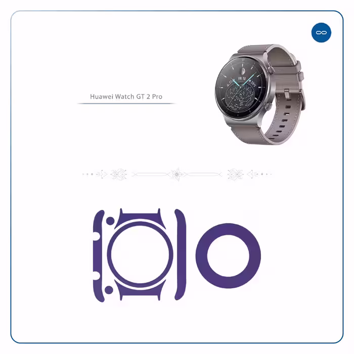 برچسب ماهوت طرح Matte BlueBerry مناسب برای ساعت هوشمند هوآوی Watch GT 2 Pro