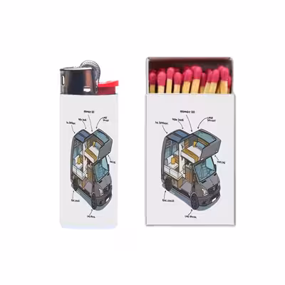 فندک مدل ماشین کد 1315 به همراه کبریت