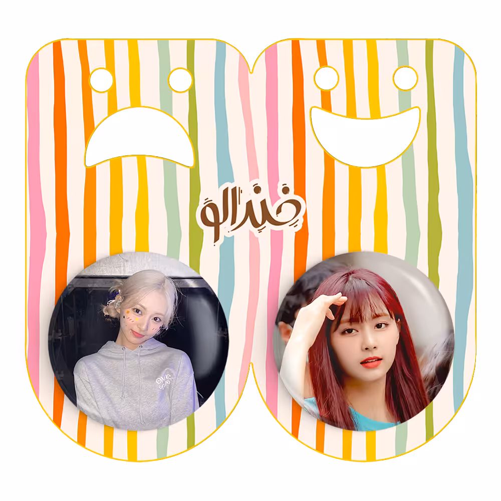 پیکسل خندالو مدل جویی گروه توایس TWICE کد 1987619872 مجموعه 2 عددی