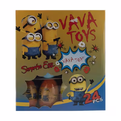 اسباب بازی شانسی وو تویز مدل تخم مرغ شانسی وو تویز مدل Minion 24 مجموعه 24 عددی