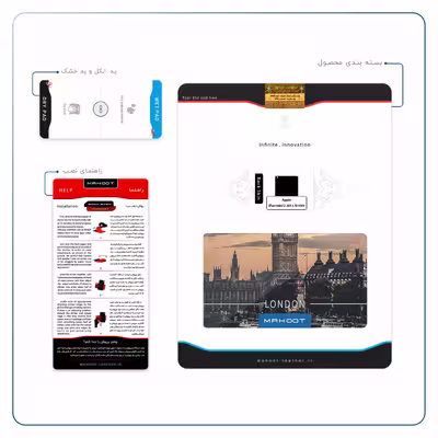 برچسب پوششی ماهوت مدل London City مناسب برای تبلت اپل iPad mini 2 2013 A1489