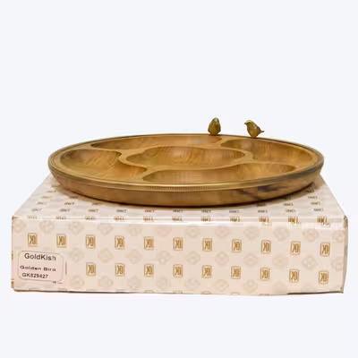 اردو خوری گلد کیش مدل برد طرح گرد پنج خانه کد GK829427