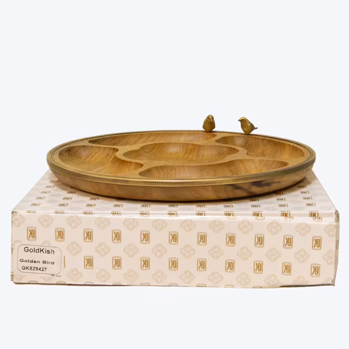 اردو خوری گلد کیش مدل برد طرح گرد پنج خانه کد GK829427