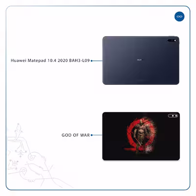 برچسب پوششی ماهوت مدل God-Of-War-Game مناسب برای تبلت هوآوی Matepad 10.4 2020 BAH3-L09
