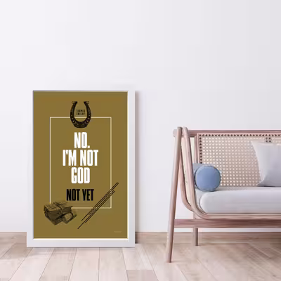 تابلو مدل انگیزشی Im not god کدG12-47