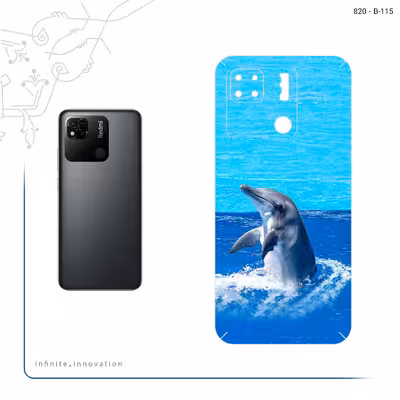 برچسب پوششی ماهوت مدل Dolphin مناسب برای گوشی موبایل شیائومی Redmi 10A