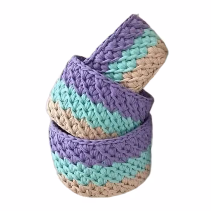 سبد قلاب بافی تریکو کد 908 مجموعه 3 عددی