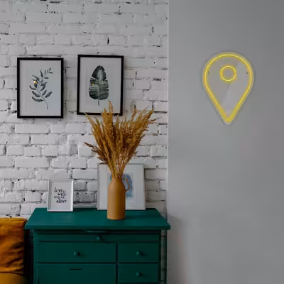 چراغ دیواری نئون دیزاین طرح Location_YL