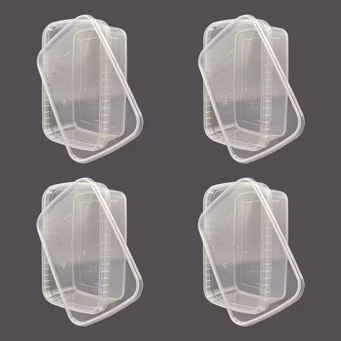 ظرف نگهدارنده پولاد مدل 1200cc بسته 4 عددی