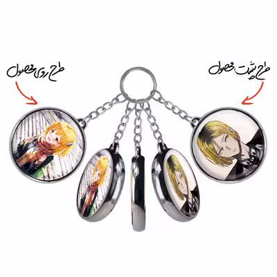 جاکلیدی خندالو مدل کوزومه کنما و هیتوکا انیمه هایکیو Haikyu طرح دوطرفه کد 1777417771