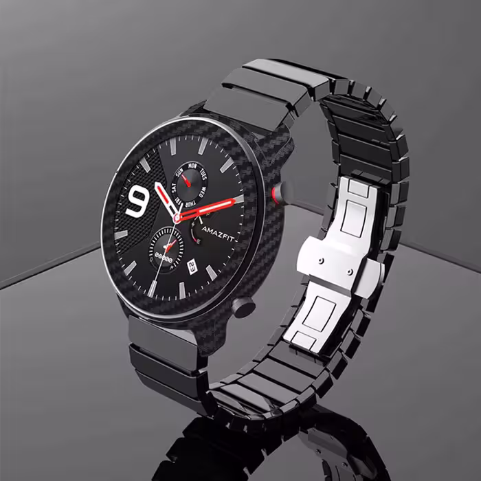 برچسب ماهوت طرح Carbon Fiber مناسب برای ساعت هوشمند شیایومی Amazfit GTR 47mm