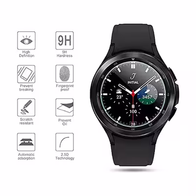 محافظ صفحه نمایش لاین مدل RB007 مناسب برای ساعت هوشمند سامسونگ Galaxy Watch 4 Classic 42mm بسته دو عددی