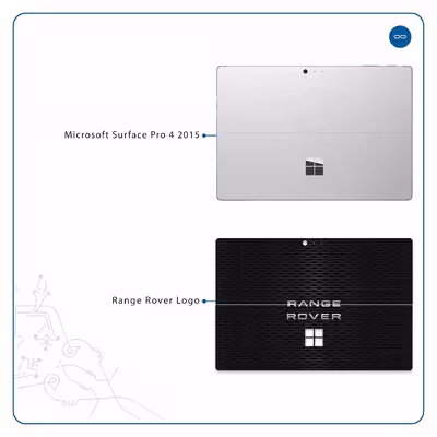 برچسب پوششی ماهوت مدل Range-Rover-Logo مناسب برای تبلت مایکروسافت Surface Pro 4 2015