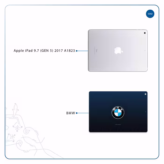 برچسب پوششی ماهوت مدل BMW مناسب برای تبلت اپل iPad 9.7 (GEN 5) 2017 A1823